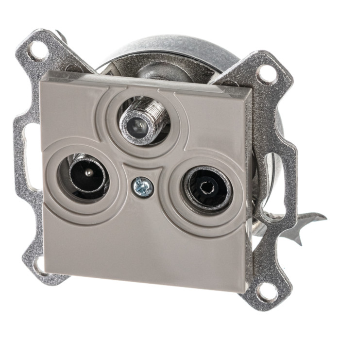 Розетка TV-FM-SAT ABB LEVIT, , кофе макиато, 2CHH083303A6018