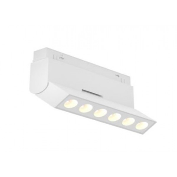 Светильник для магнитного шинопровода с направленным светом MAGNET AM 418 LL-20B-6T-6W-4000K WH