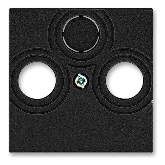 Накладка на розетку телевизионную ABB LEVIT, скрытый монтаж, антрацит, 2CHH080300A4063