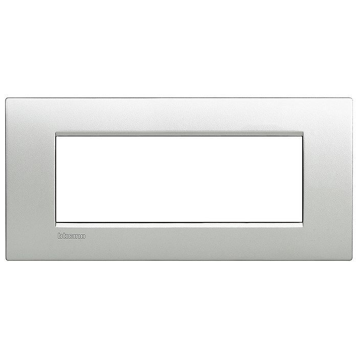 Рамка 7 модулей BTicino LIVING LIGHT, алюминий, LNC4807TE