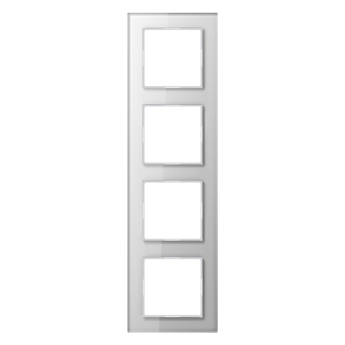 Рамка 4 поста Jung A CREATION, белый, AC584GLWW