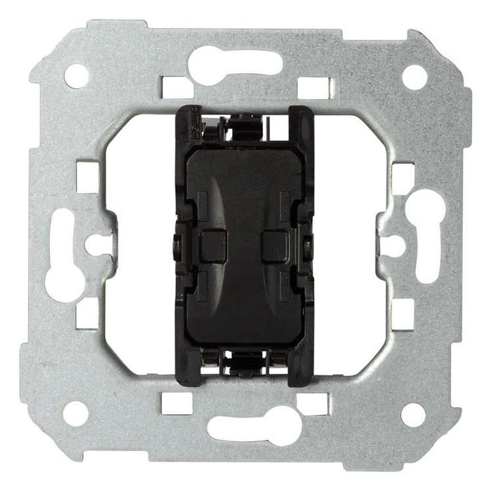 Выключатель для жалюзи кнопочный Simon SIMON 75, механический, черный, 75333-39