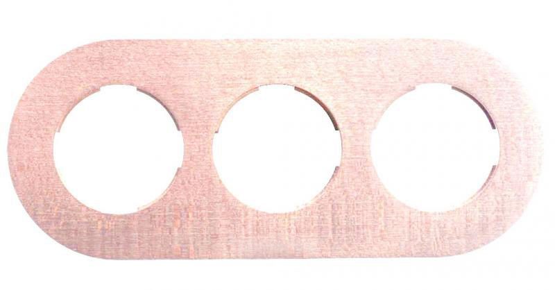 Рамка 3 поста Fontini DO, бук, 34803812