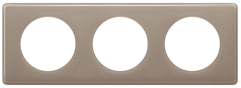 Рамка 3-м Celiane кофейн. глянец Leg 066613