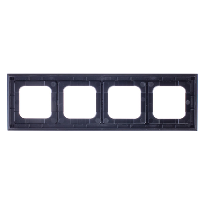 Рамка 4 поста ABB BUSCH-AXCENT, черный матовый, 2CKA001754A4711