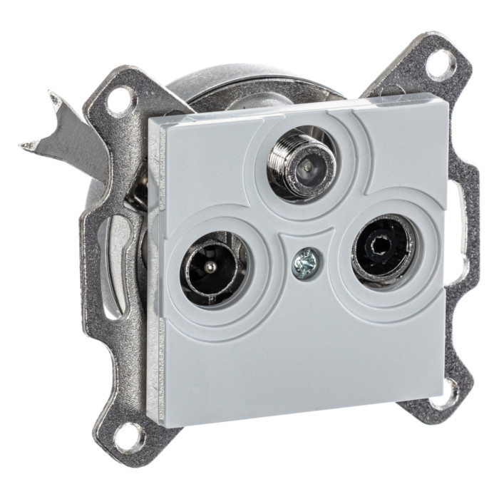 Розетка TV-FM-SAT ABB LEVIT, , серый, 2CHH083303A6016