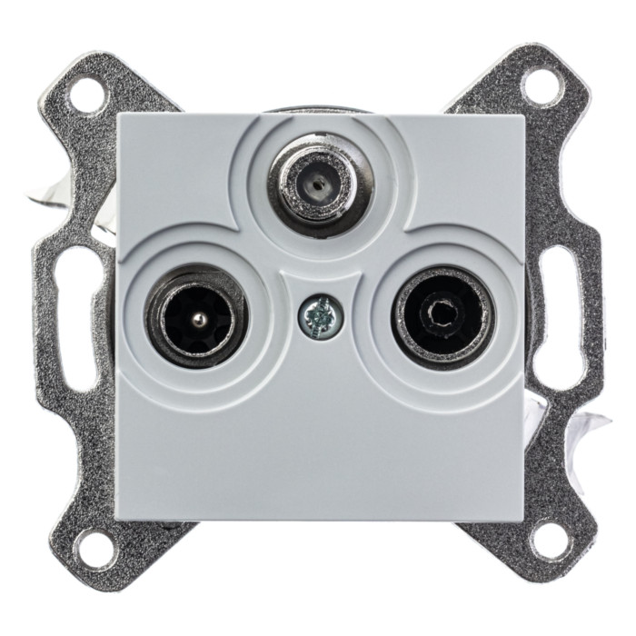 Розетка TV-FM-SAT ABB LEVIT, , серый, 2CHH083303A6016