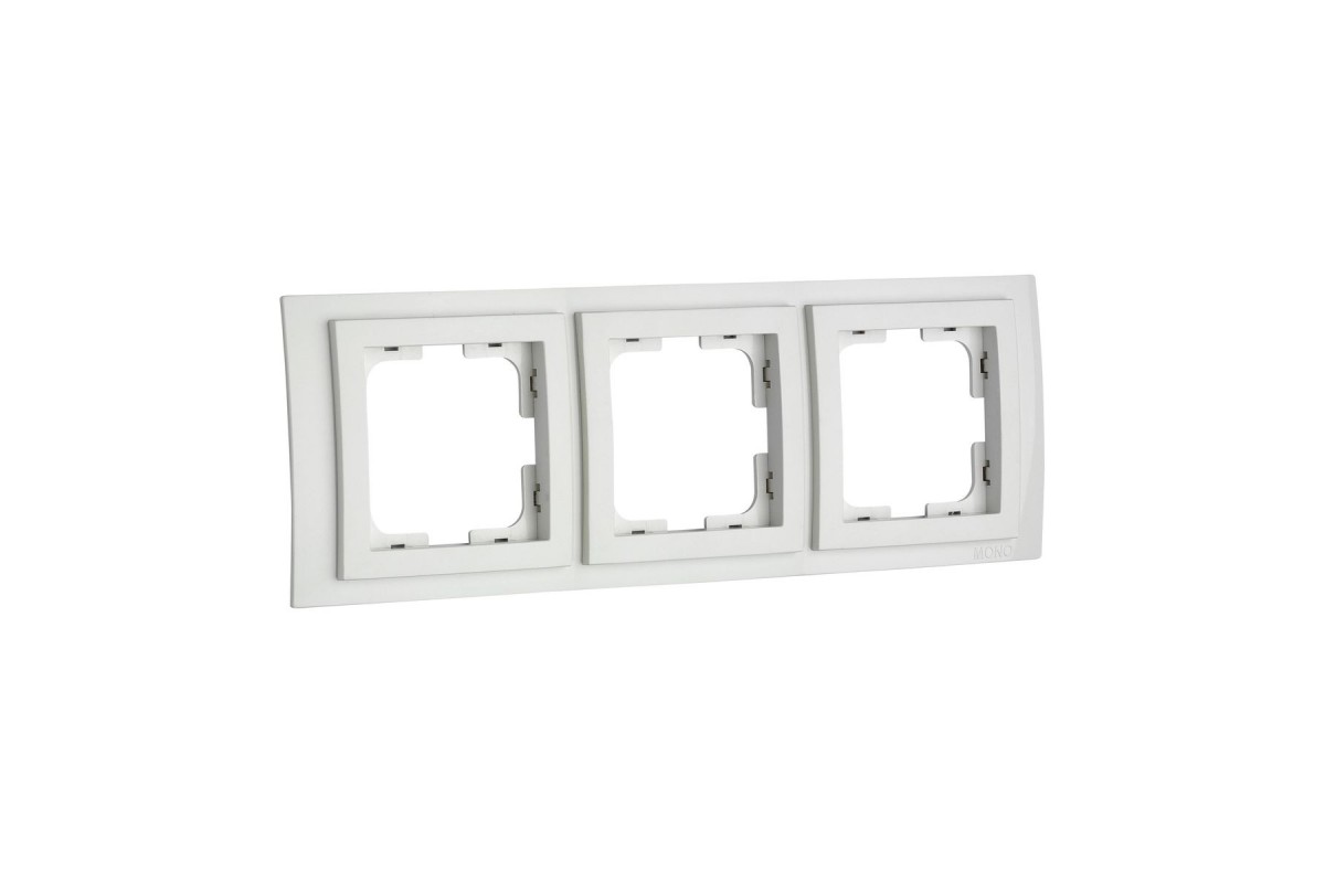 Рамка на 3 поста Mono Electric Larissa бел. 103-191900-162