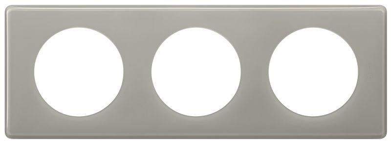 Рамка 3-м Celiane сер. глянец Leg 066603