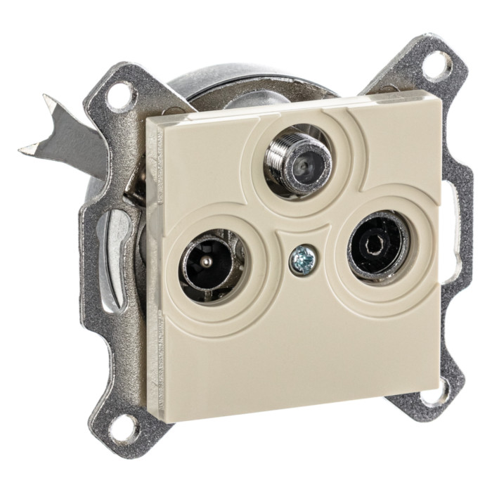 Розетка TV-FM-SAT ABB LEVIT, , слоновая кость, 2CHH083303A6017