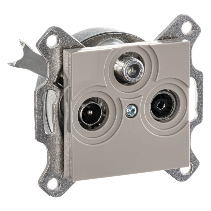 Розетка TV-FM-SAT ABB LEVIT, , кофе макиато, 2CHH083303A6018